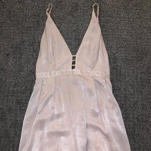 Light pink free people silky mini dress/ size 2